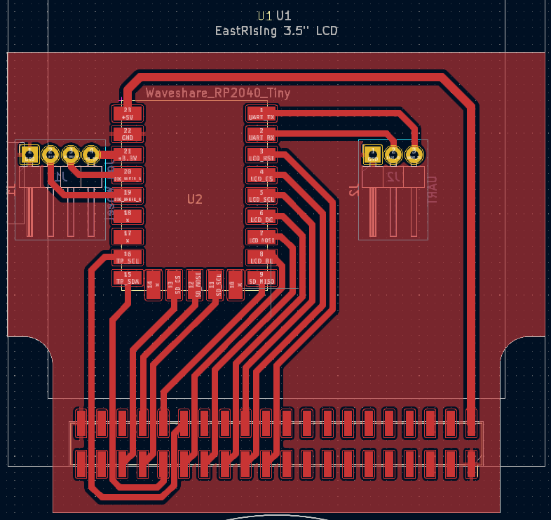 Pendant PCB with Waveshare RP2040 Tiny